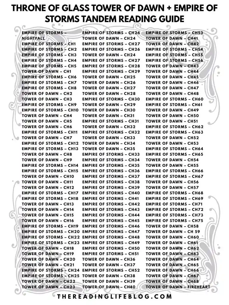 throne of glass tandem read